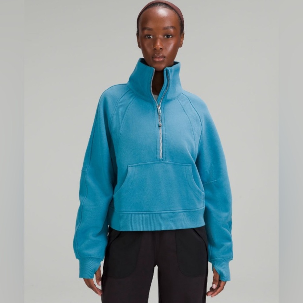 Lululemon Half-zip Scuba Oceanic Blue Size M/L